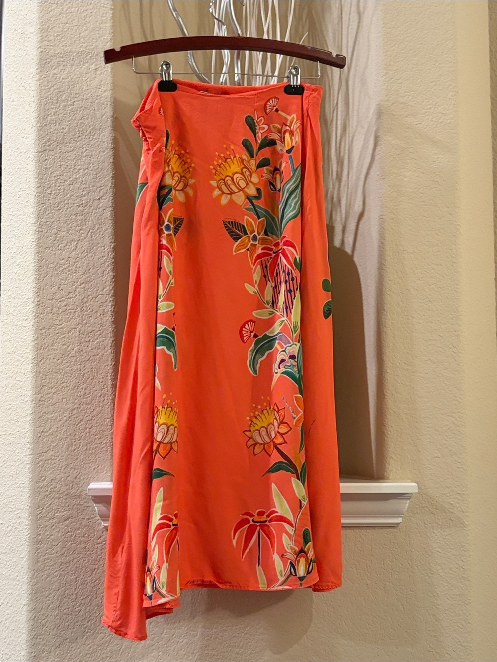Farm Rio Slip Skirt Midi Size L - Picture 6 of 10